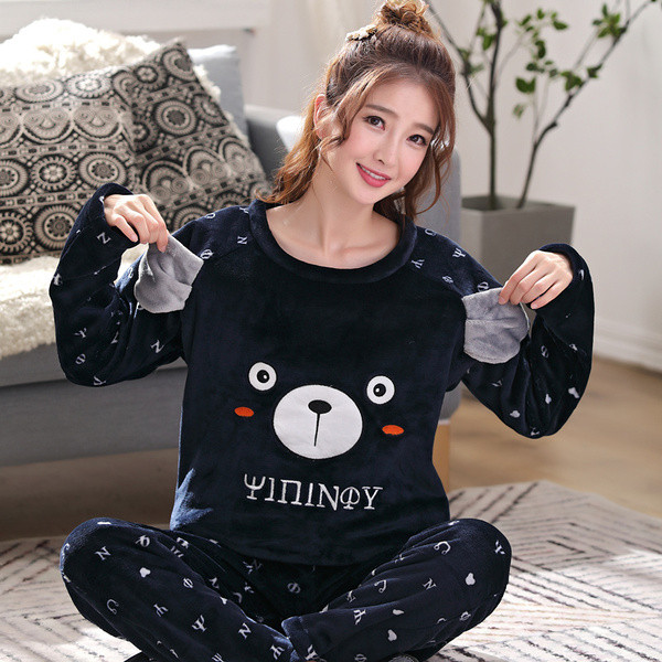 Női téli pizsama több modellben hímzéssel