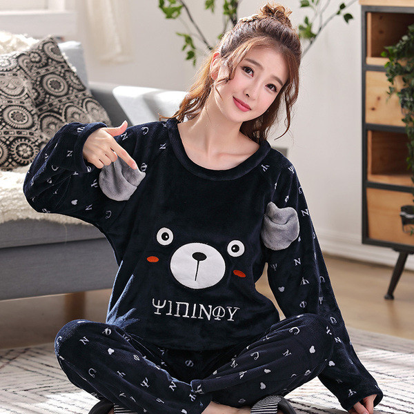 Női téli pizsama több modellben hímzéssel