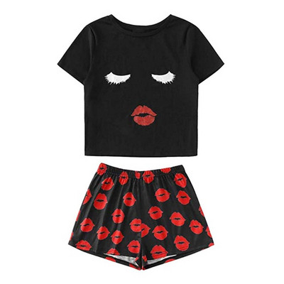 Ljetna ženska pidžama s kratkim topom i kratkim hlačicama - različiti uzorci