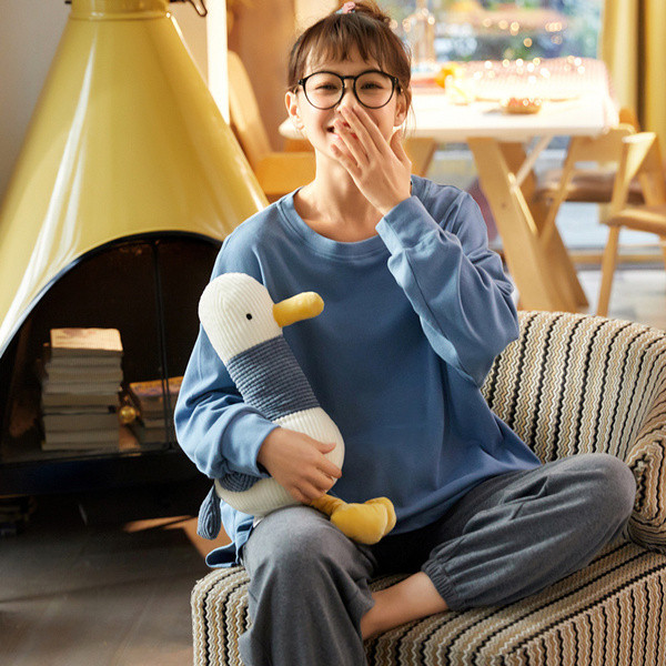 Naiste sügisene vabaaja pidžaama kahes osas