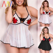 Naiste läbipaistev öösärk - suur suurus