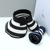 Stílusos, csíkos női napellenző