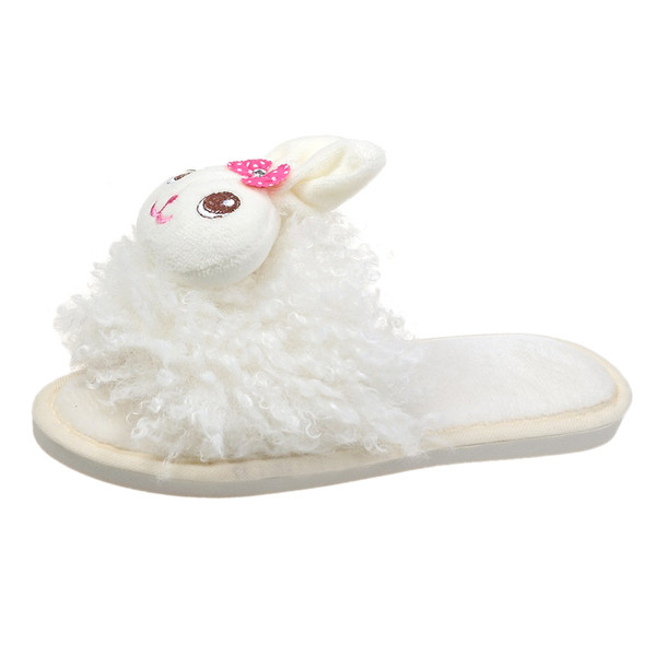 Plüss női papucs 3D nyúllal