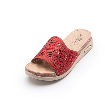 Új modell alkalmi papucsok bőrpánttal