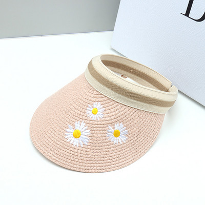 Moderni ženski ljetni vizir s vezom u boji