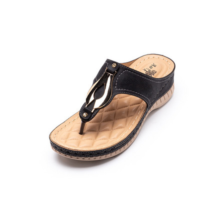 Alkalmi papucs fém díszítéssel