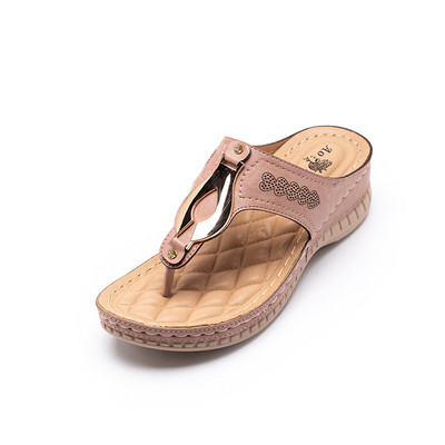 Alkalmi papucs fém díszítéssel