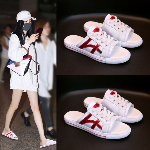 Eko bőrből készült alkalmi női papucs fűzős