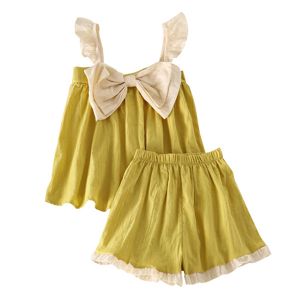 Ženska ljetna pidžama iz dva dijela sa trakom