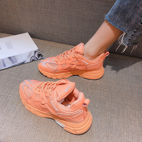 Alkalmi női színes tornacipő hálóval