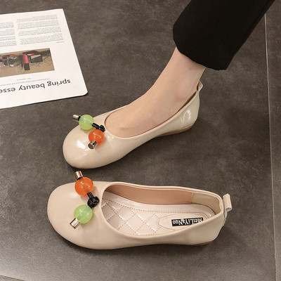 Ženske casual cipele s ravnim potplatom i kamenčićima u boji