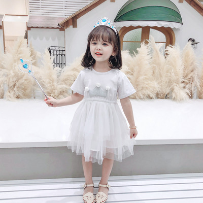 Stílusos gyerekruha rövid ujjú, 3D elemekkel