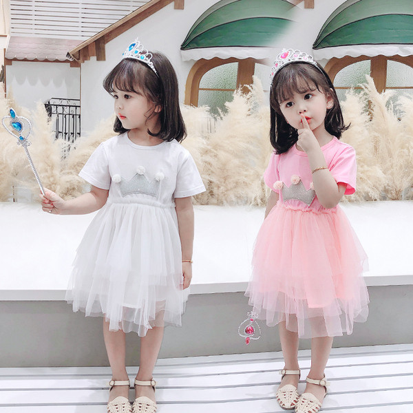 Stílusos gyerekruha rövid ujjú, 3D elemekkel