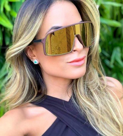 Γυναικεία γυαλιά τύπου μάσκα με καθρέφτες φακούς