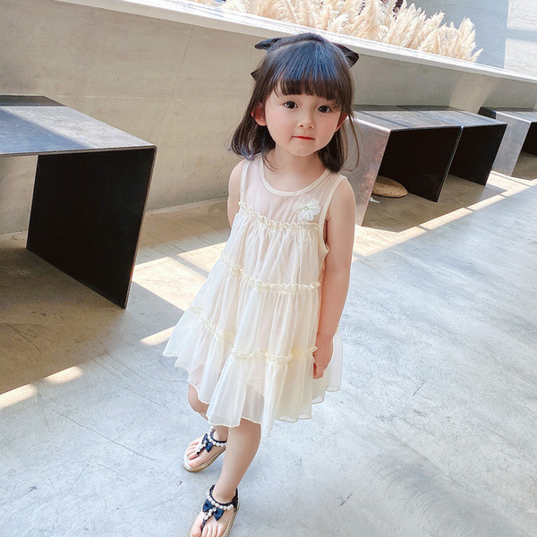 Uut mudelit tülliga laste suvekleit