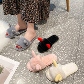 Új modell női papucs lapos talppal és 3D elemmel