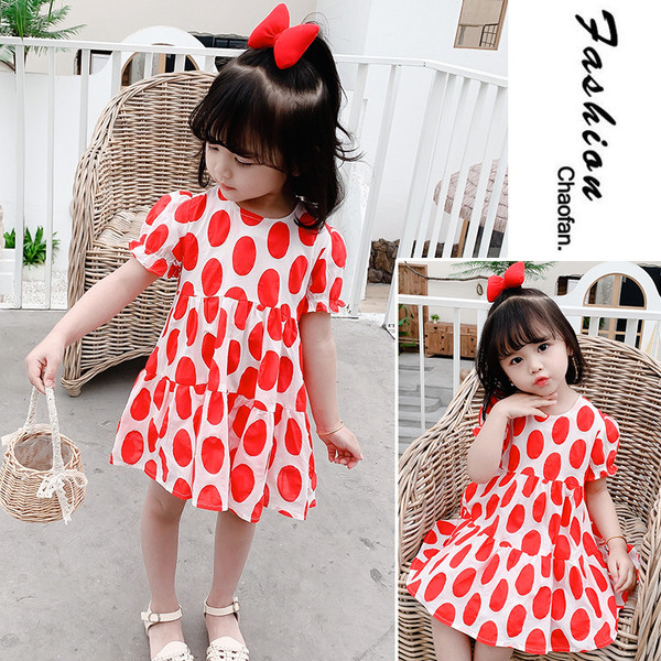 Nyári gyerekruha rövid ujjal, kerek nyakkivágással