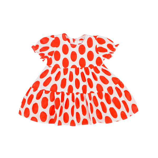 Nyári gyerekruha rövid ujjal, kerek nyakkivágással