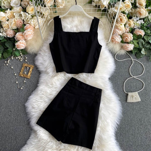 Kasdienis moteriškas dviejų dalių komplektas su siuvinėjimu