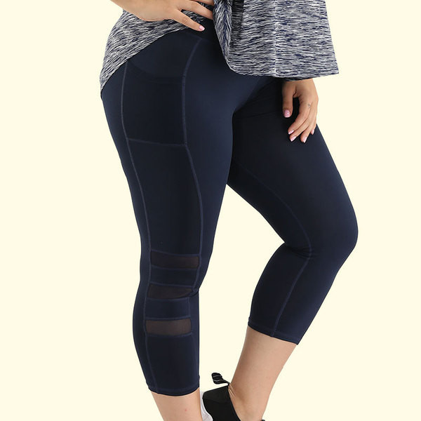 Női leggings jógához és fitneszhez - nagy méret