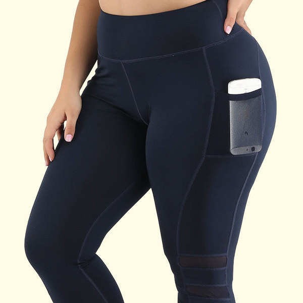 Női leggings jógához és fitneszhez - nagy méret