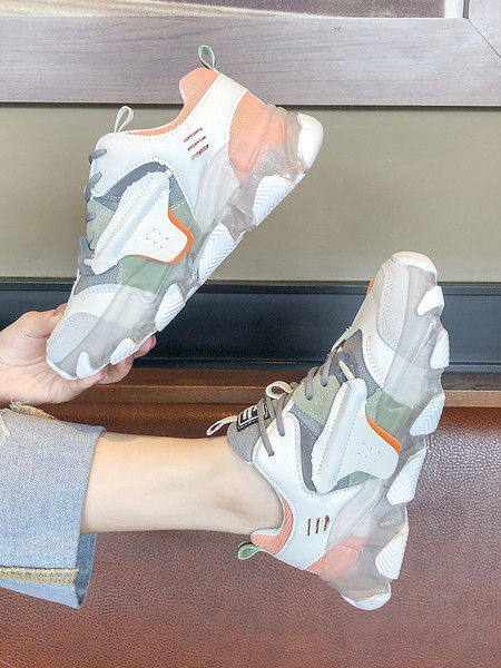 Eko bőrből készült alkalmi női tornacipő szilikon talppal