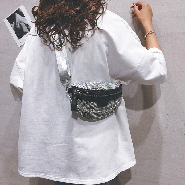 Új modell női táska kövekkel és hosszú füllel