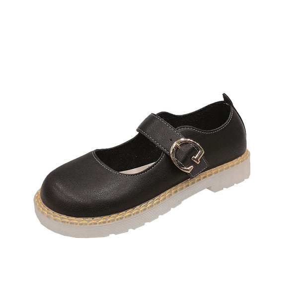 Lapos talpú női bőrcipő