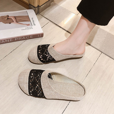 Női hétköznapi papucs lapos talppal