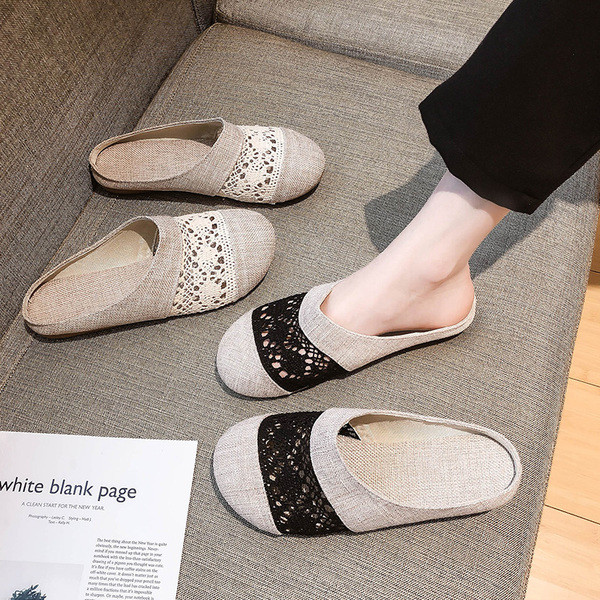 Női hétköznapi papucs lapos talppal