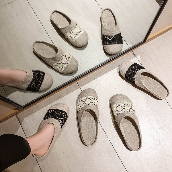 Női hétköznapi papucs lapos talppal