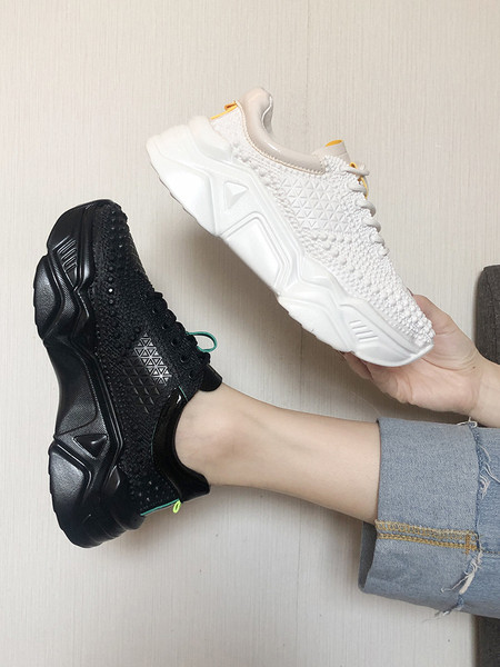 Ženske sportske tenisice s 3D efektom i visokim potplatom