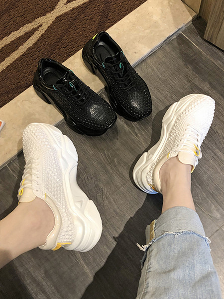 Ženske sportske tenisice s 3D efektom i visokim potplatom