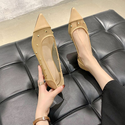 Γυναικεία casual παπούτσια μυτερό μοντέλα και πλέγμα