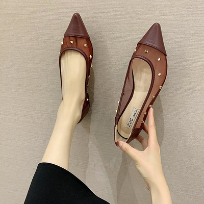 Γυναικεία casual παπούτσια μυτερό μοντέλα και πλέγμα