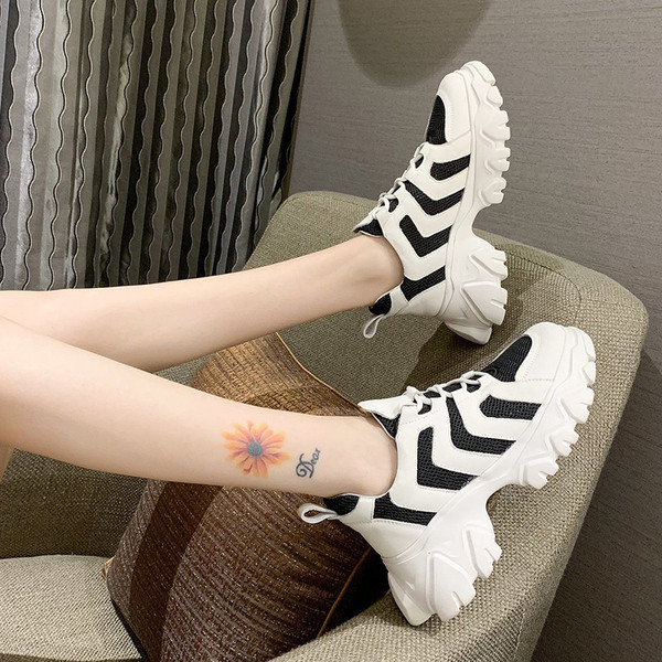 Ženske casual tenisice sa đonom od 6 cm