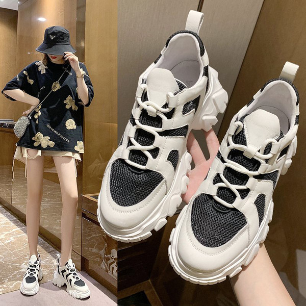 Ženske casual tenisice sa đonom od 6 cm