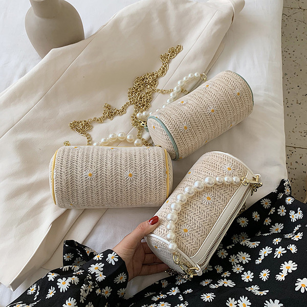 Stílusos női mini táska dekorgyöngyökkel