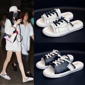 Alkalmi női papucs műbőrből