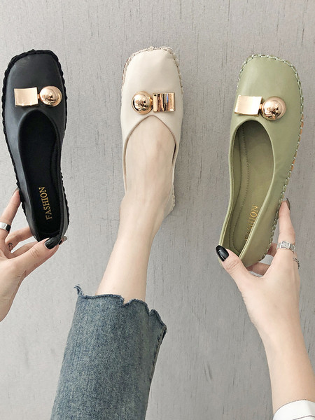 Casual ženske cipele od eko kože sa metalnim ukrasom