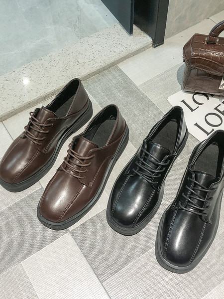 Casual ženske cipele od eko kože sa vezicama i ravnim đonom