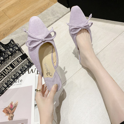 Velúr női papucs szalaggal