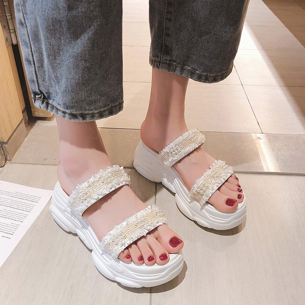 Ženske moderne papuče s visokim đonom