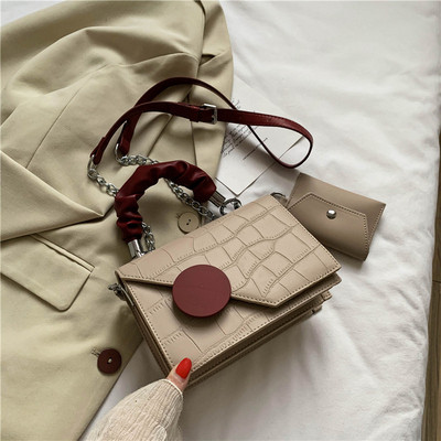 Új modell eko bőrből készült női táska, rövid és hosszú füllel