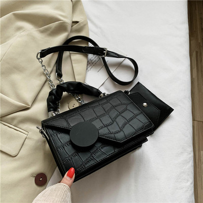 Új modell eko bőrből készült női táska, rövid és hosszú füllel