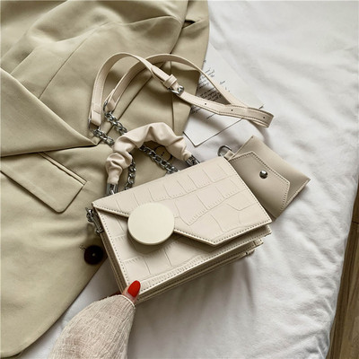 Új modell eko bőrből készült női táska, rövid és hosszú füllel