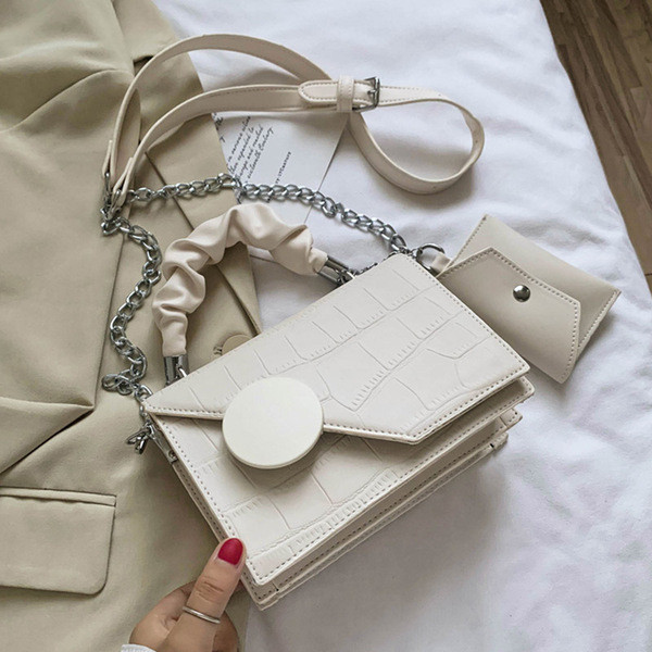 Új modell eko bőrből készült női táska, rövid és hosszú füllel