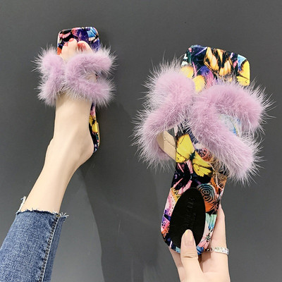 Modern női papucs pehelytal