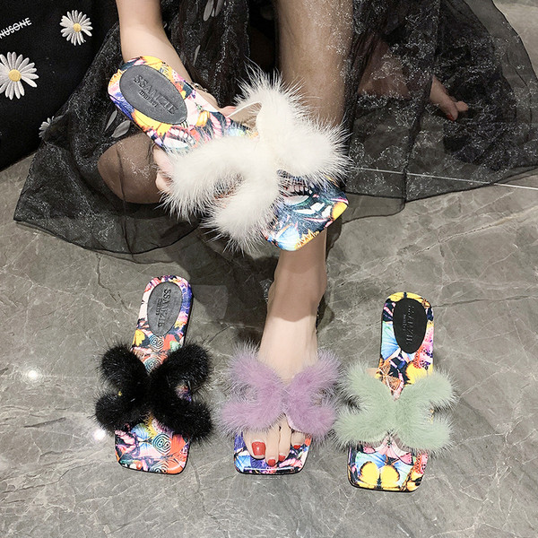 Modern női papucs pehelytal