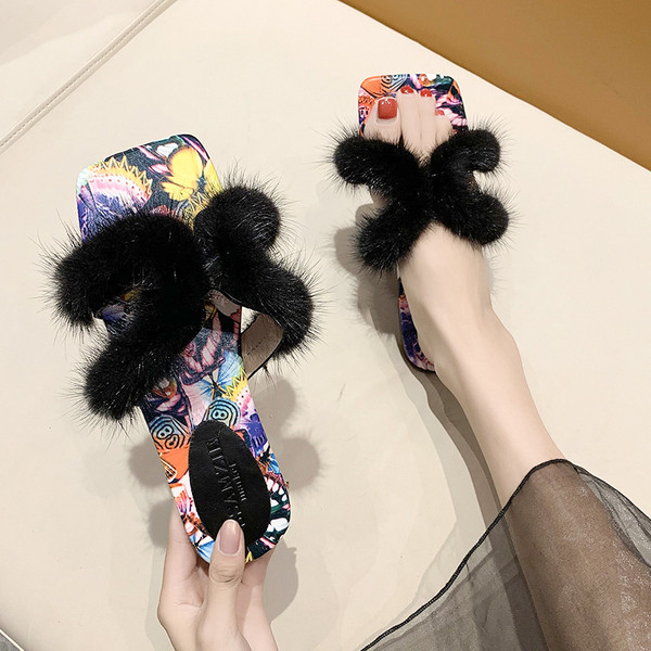 Modern női papucs pehelytal